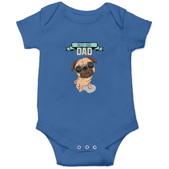 Best dog Dad pug lover Onesies