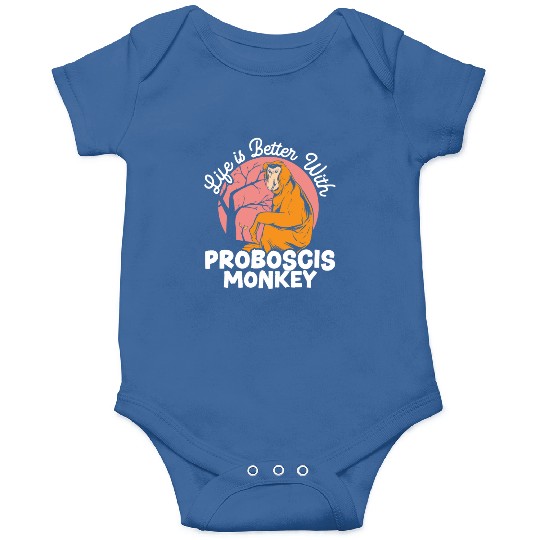 Life Is Better With Proboscis Monkey Ape Zookeeper Onesies