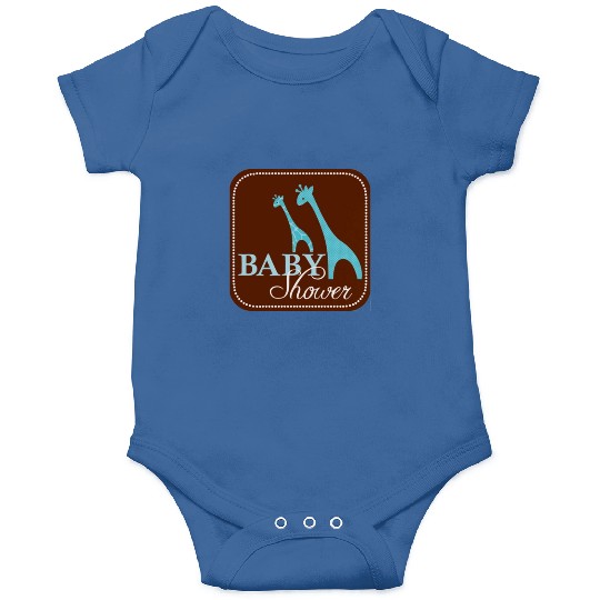 Giraffe Baby Shower Onesies