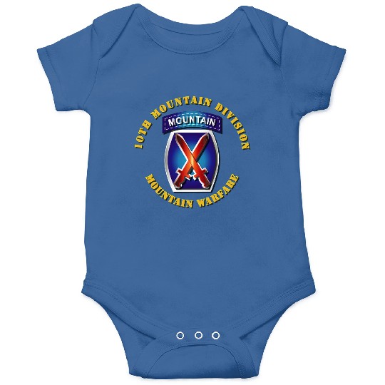 Army 10th Mountain Division SSI Onesies
