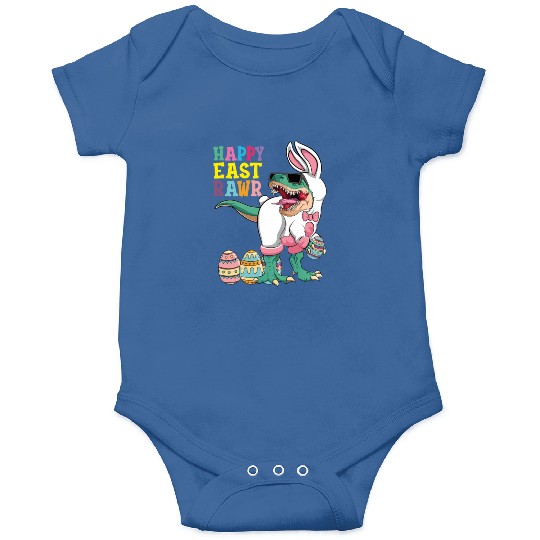 Happy Eastrawr T Rex Dinosaur Easter Bunny Costume Onesies