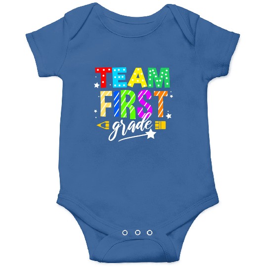 Team First Grade For Elementary Teacher Onesies