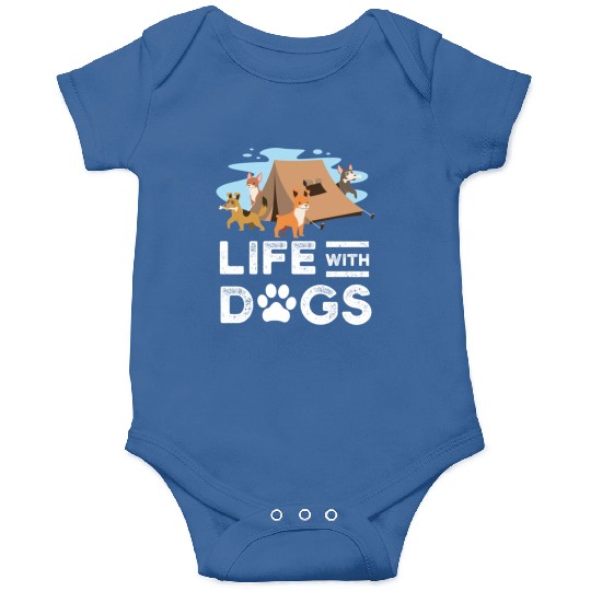 Camping Camper Dog Life With Dogs Dog Lover Gift Onesies