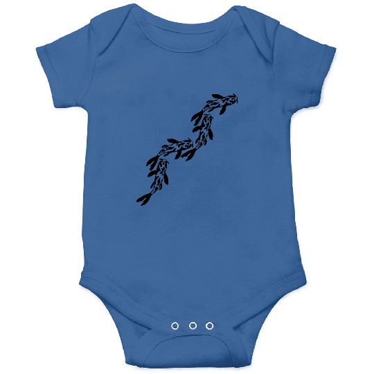 row koi fish nishikigoi Onesies