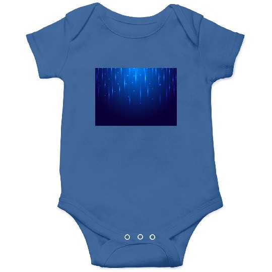 Navy Blue Glowing Neon Dots Onesies