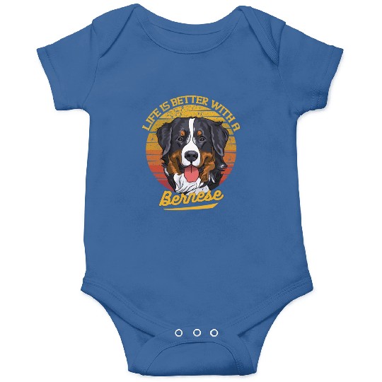 Bernese Mountain Dog Lover Cartoon Onesies