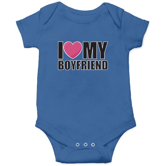 I LOVE MY BOYFRIEND valentinesday couple Onesies