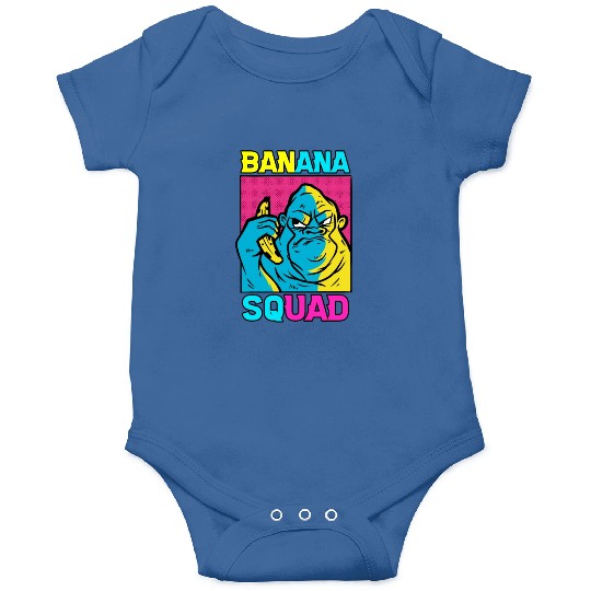 Cool Banana Squad Fruit Lover Kids Monkey Gorilla Onesies