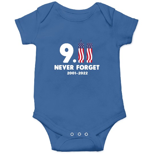 911 Never Forget 2001-2022 Patriot day Onesies