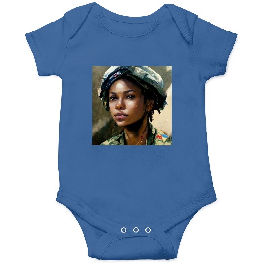 Beautiful US army combat medic painting Onesies