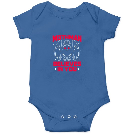 Funny Cryptid Gothic Mothman Believes In You Onesies