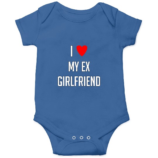 I LOVE MY EX GIRLFRIEND HEART TRENDY Onesies