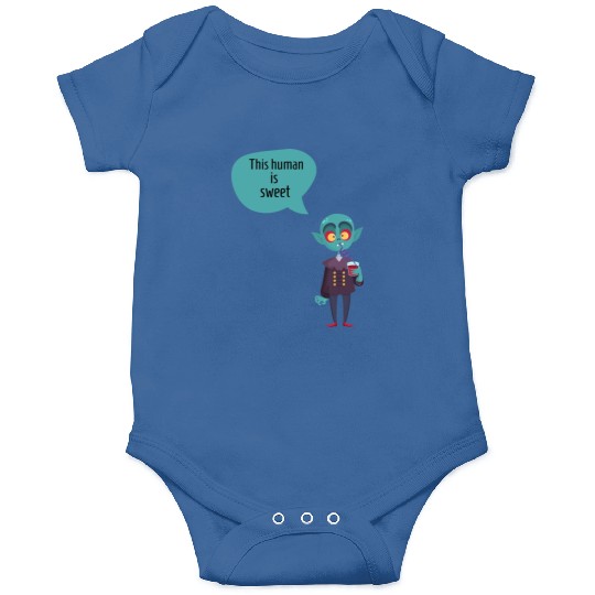 this human is sweet - funny vampire Onesies