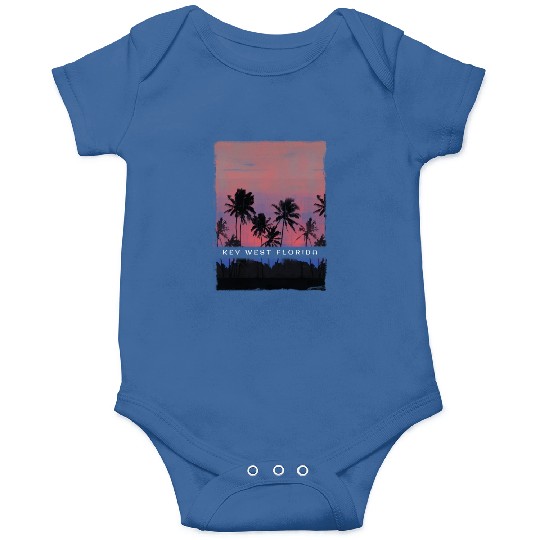 Key West Florida Vacation Souvenir Palm Tree Beach Onesies