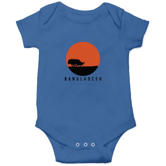 Bangladesh Natural Sunset Silhoutte Onesies