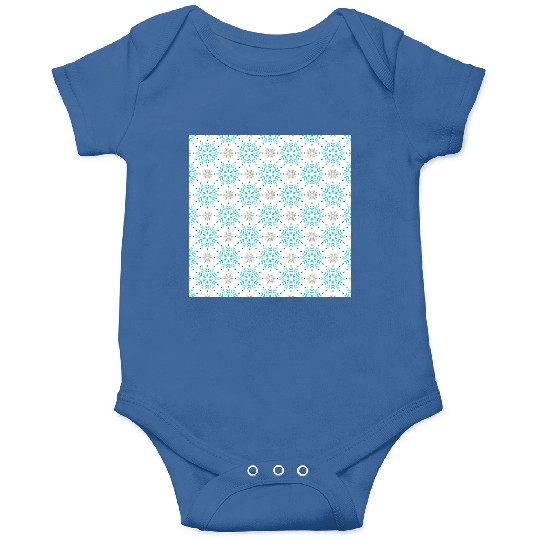 Blue Snowflakes Pattern Onesies