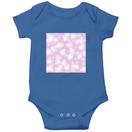 Violet Snowflakes Pattern Onesies
