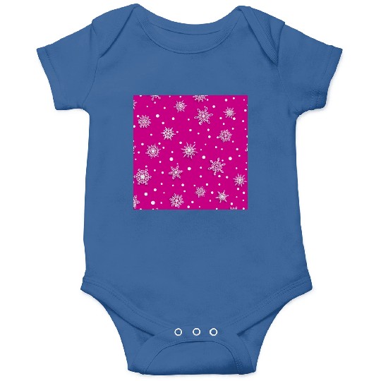 Pink Snowflakes Pattern Onesies