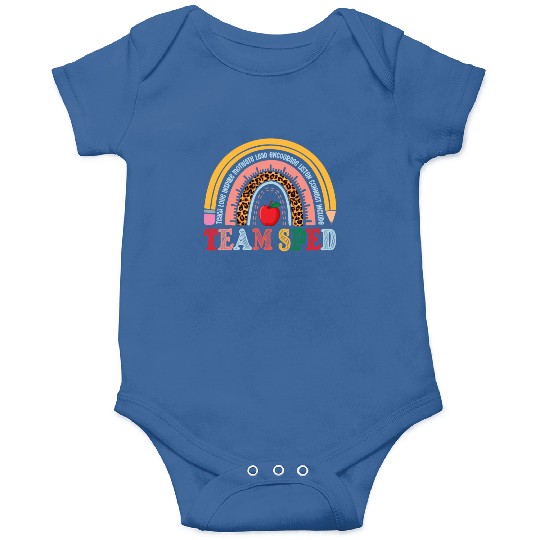 Team SPED Teacher Rainbow Onesies