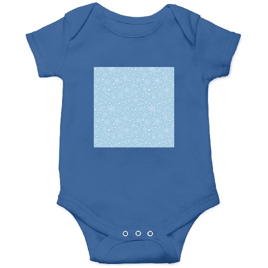 Light Blue Snowflakes Pattern Onesies