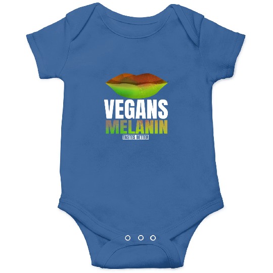 Lovable Melanin Of Vegans Quote Onesies