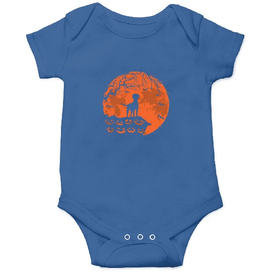 Rhodesian Ridgeback And Moon Halloween Funny Dog Onesies