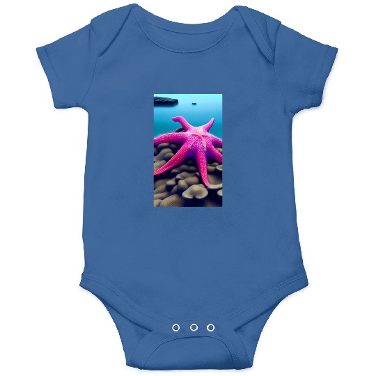 Pink starfish Onesies