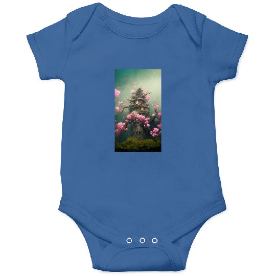 Underwater Sakura Temple Onesies