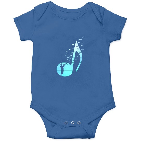 Trumpet Player Nature Lover Musician Onesies