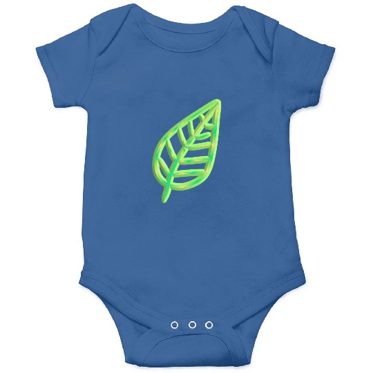 leaf icon nature green thick Onesies