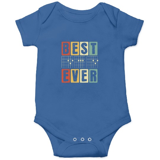 Best Dad Ever - Funny Daddy Guitar Player Musician Onesies