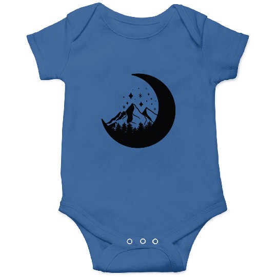 Mountains in the moon Full moon Onesies