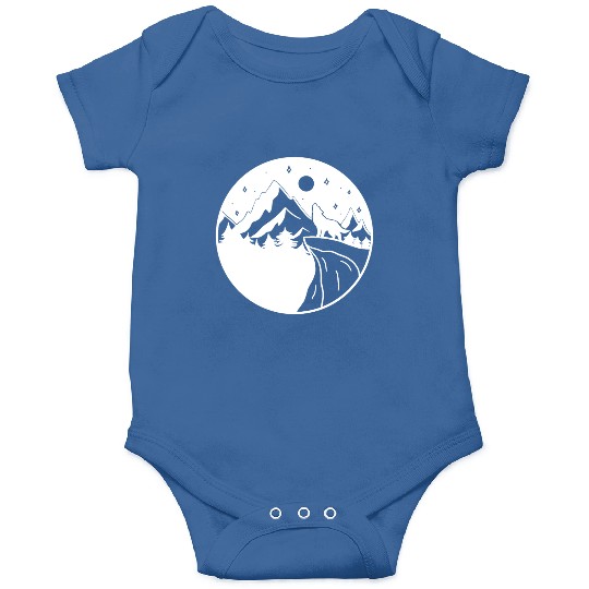 Wolf on the Mountain Onesies