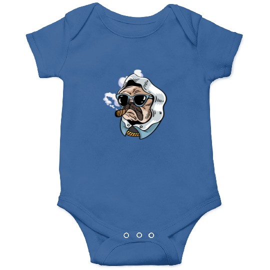 Pug King Smoker Gift Onesies