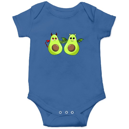 Devil and bat avocado friends Onesies