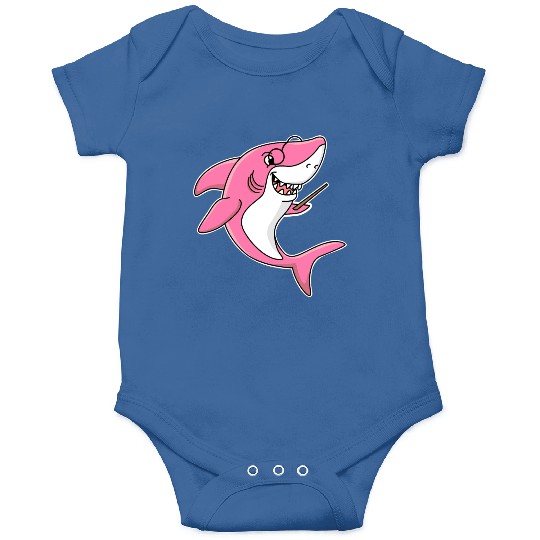 Teacher shark .. school student lessons enrollment Onesies