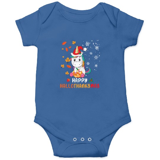 Unicorn Lover Halloween Happy Hallothanksmas Onesies