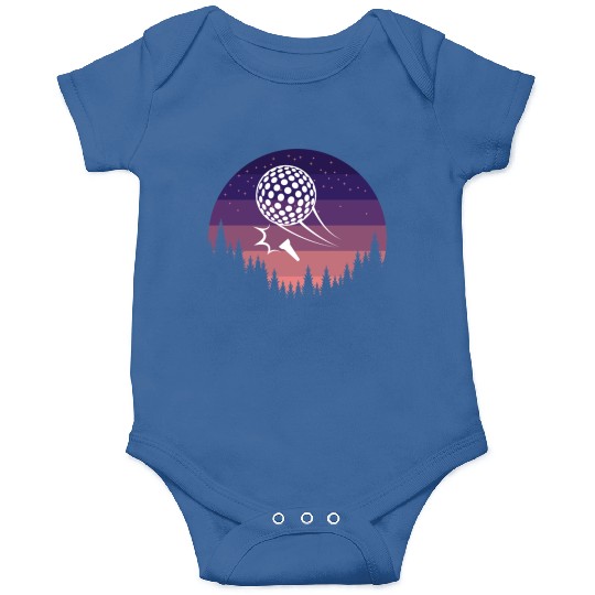Golf Retro Sunset Onesies