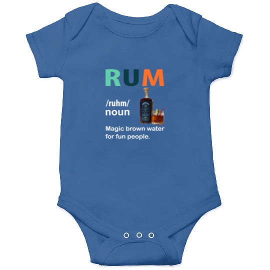 Rum Magic Brown Water For Fun People Funny Vintage Onesies