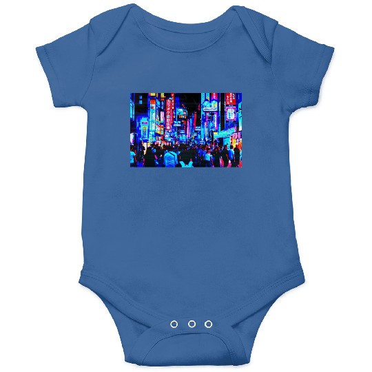 Japan City skyline Aesthetic Edit Onesies