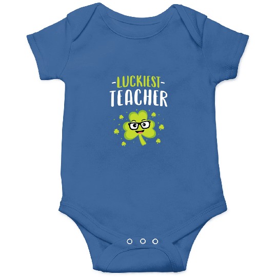 Luckiest Teacher Leprechauns St Patricks Day Teach Onesies