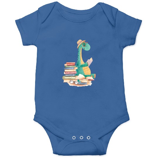Reading Dinosaur Book Lover Onesies