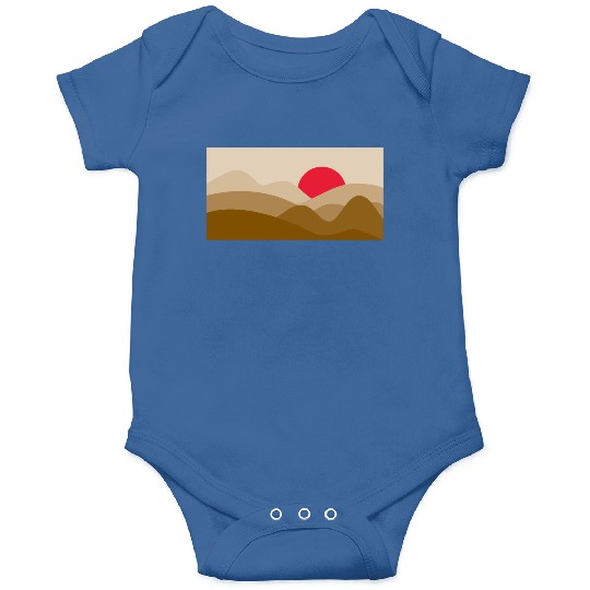 Minimalist Sun Copper Brown Onesies