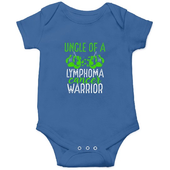 Uncle Lymphoma Cancer Awareness Niece Nephew Onesies