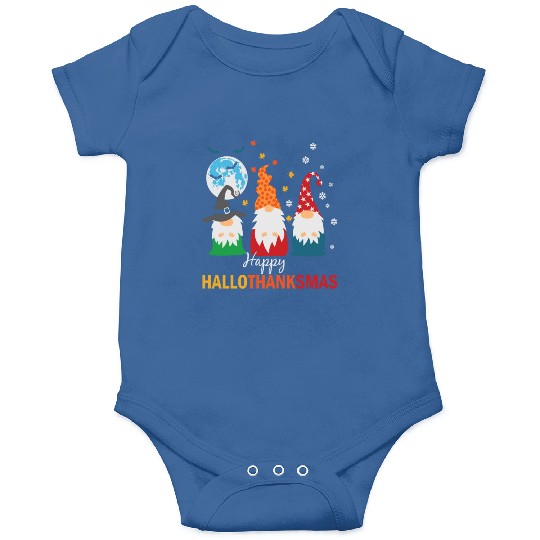 Happy Hallothanksmas Gnomes Lover Halloween Onesies