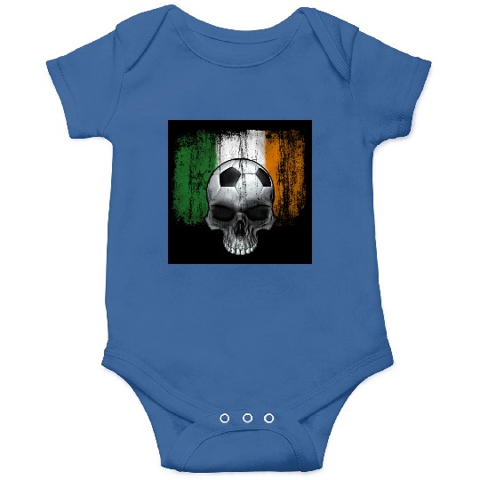 irish soccer skull Onesies