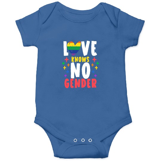 Love Knows No Gender Rainbow Pride Month Onesies