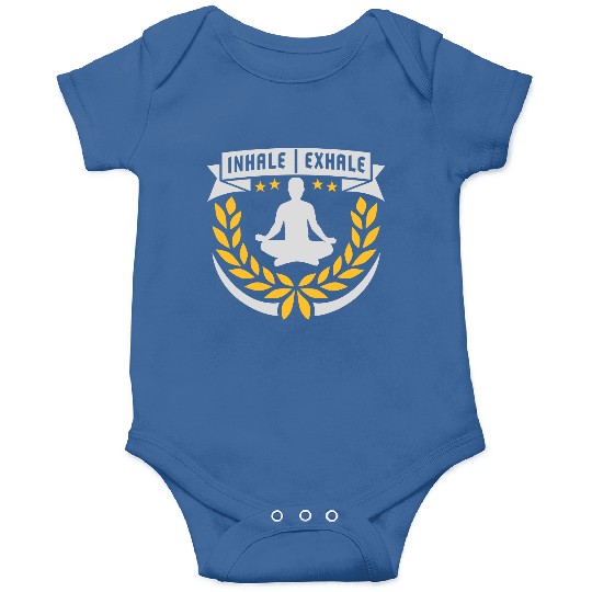inhale exhale yoga quote Onesies