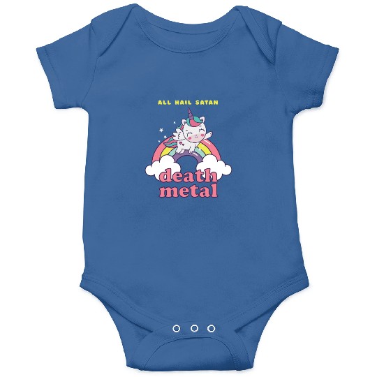 Unicorn On Cloud Death Metal Onesies