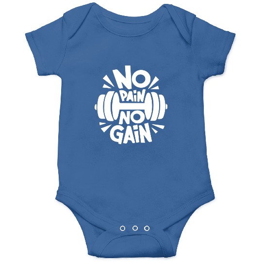NO PAIN NO GAIN for athlètes Onesies